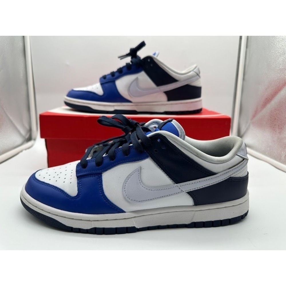 Nike Dunk Low White Football‎ Grey Game Royal FQ8826-100 Mens 10.5 Sneaker